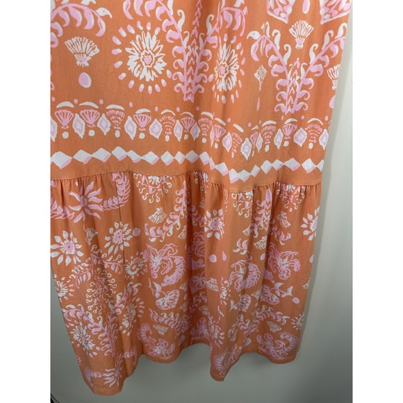 Lilly Pulitzer Montecito Mixed Print Cross Neck Maxi Halter Dress EUC Size XS - Picture 12 of 16